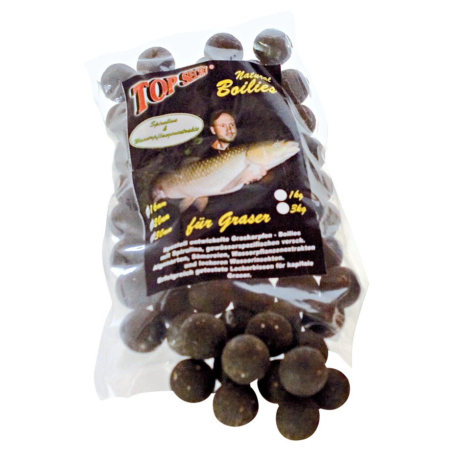 Top Secret Boilies (Natural Graskarpfen)