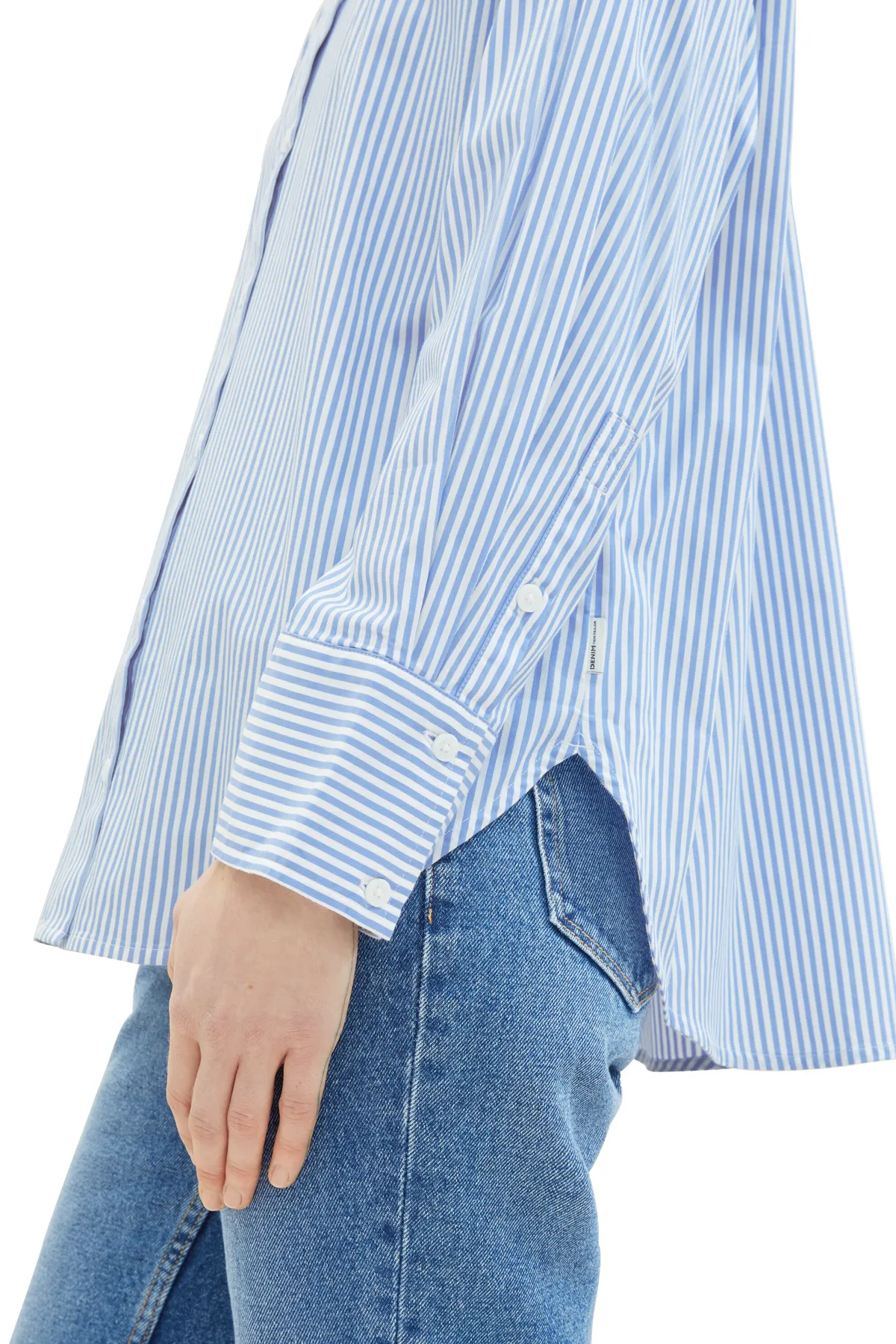 Tom Tailor Denim  Blau-weiß gestreiftes Hemd für Erwachsene