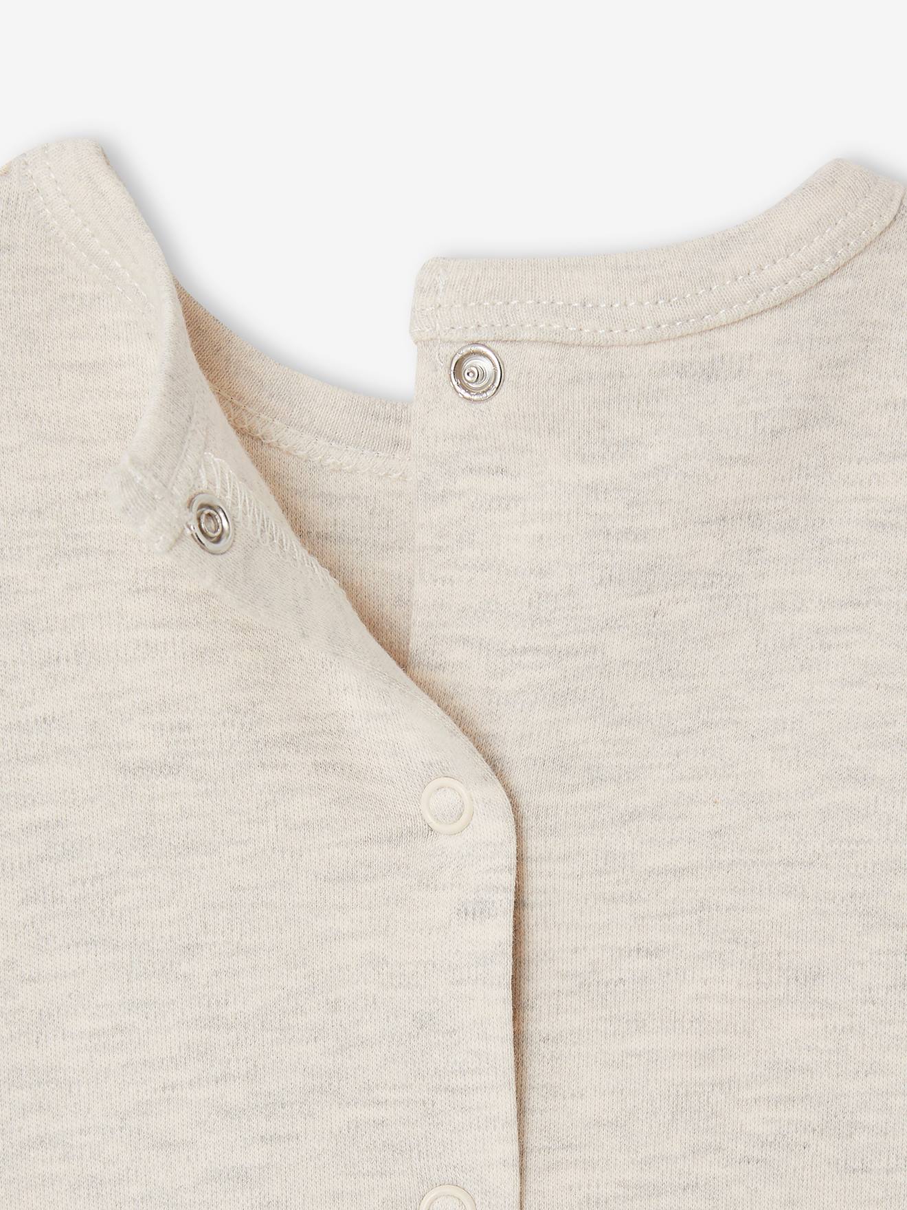Vertbaudet 2er-Pack Baby Jersey-Strampler - salbeigrün