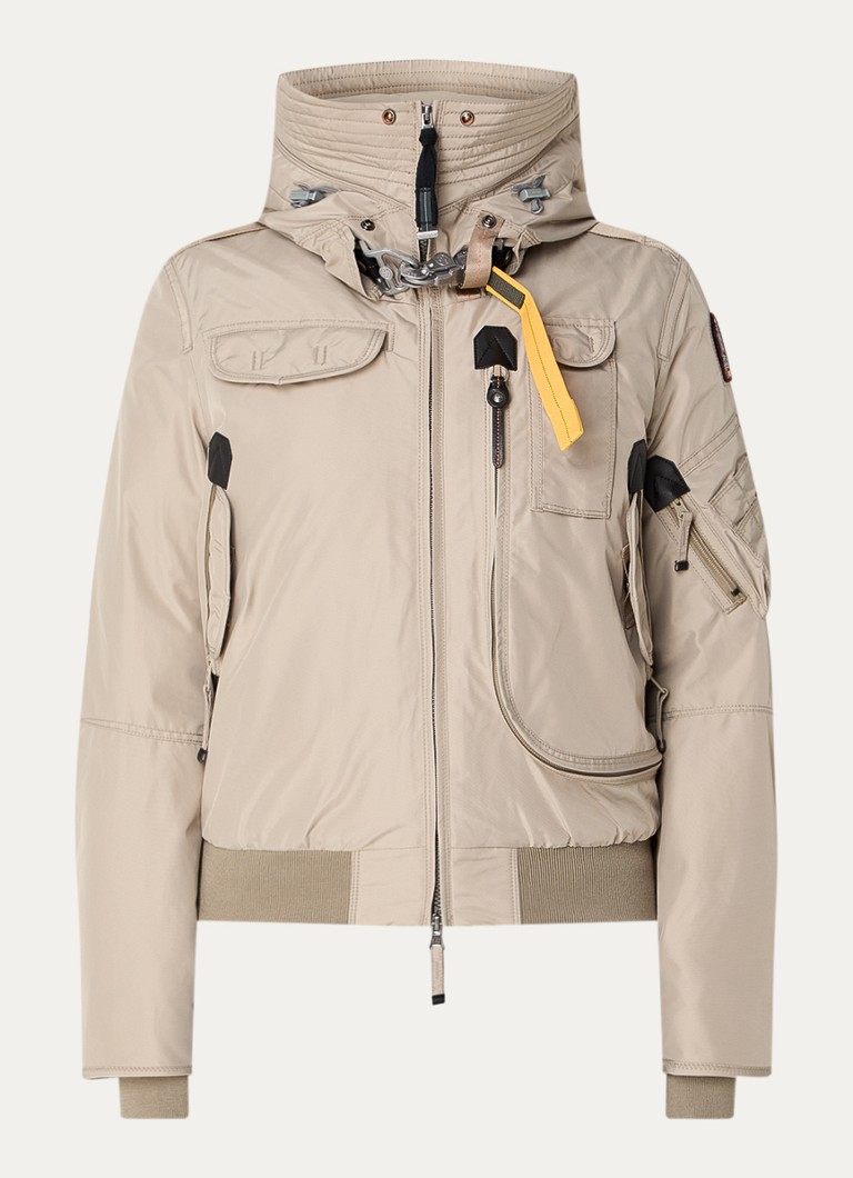 Blouson aviateur matelassé en duvet Parajumpers Gobi avec capuche