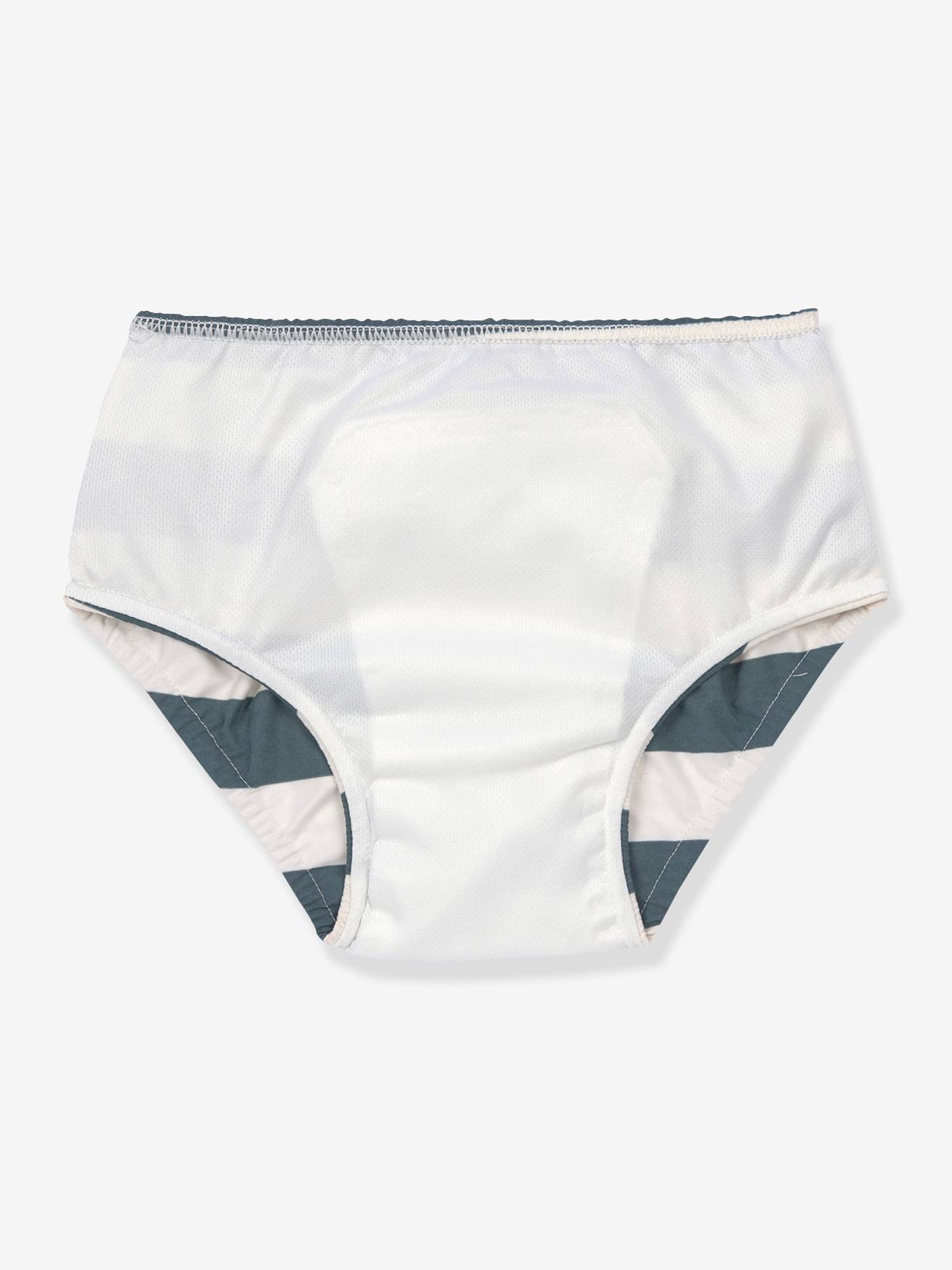 Maillot de bain couche LÄSSIG rayé blanc