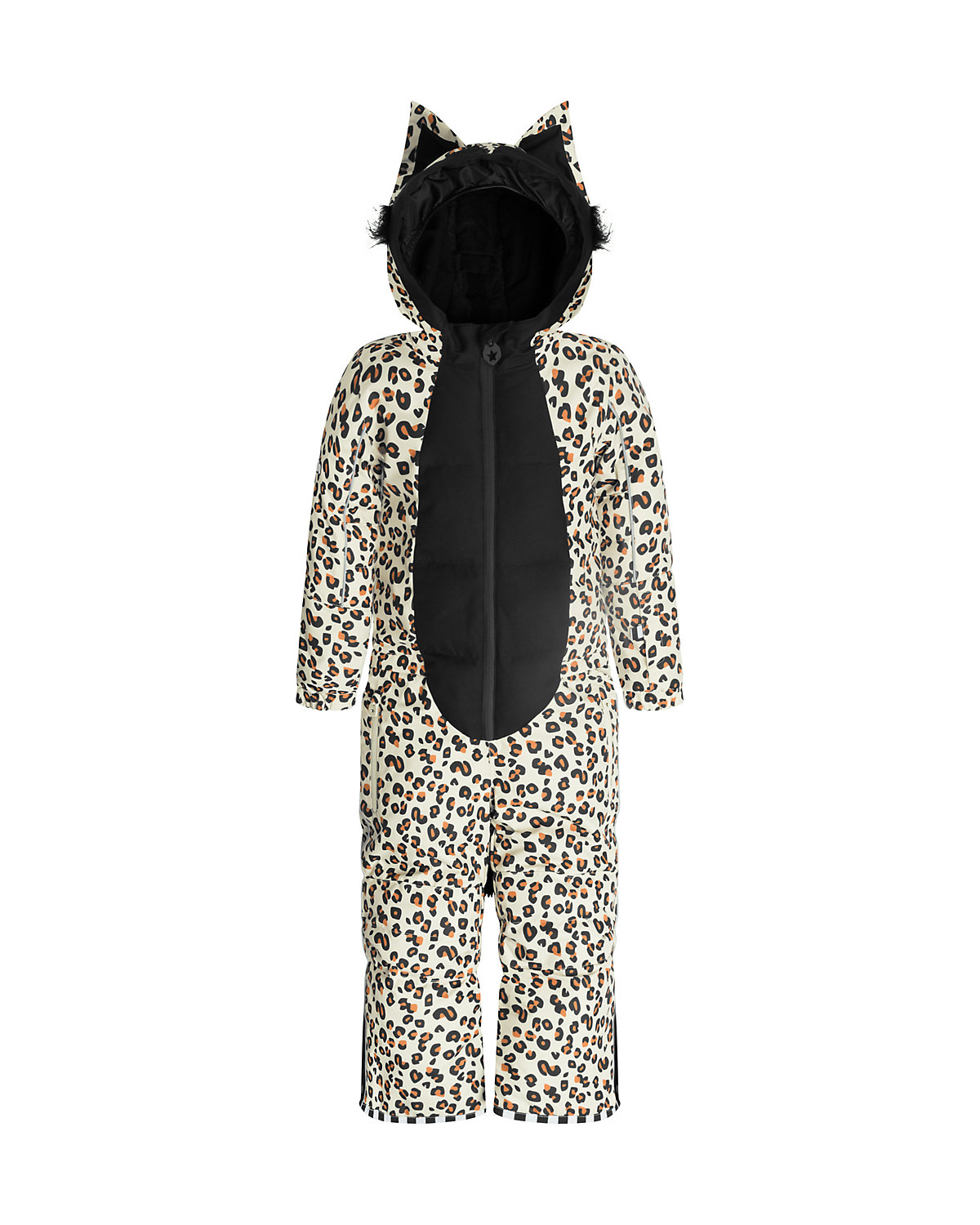 CHEETADO Leopard Black Schneeanzüge