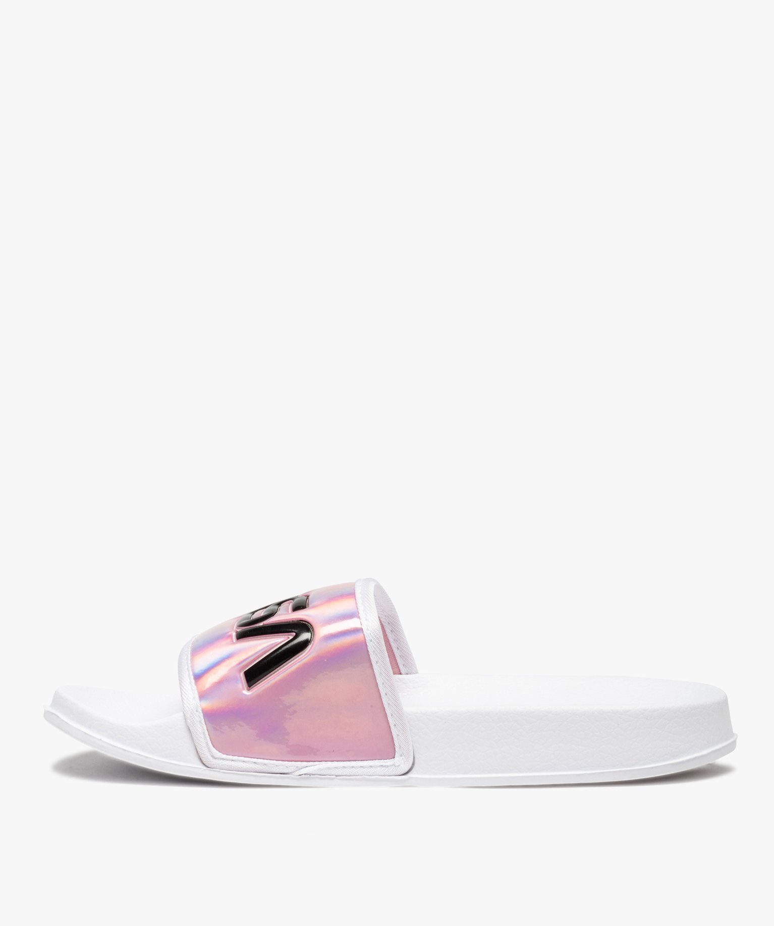 Mules de piscine fille à bandeau irisé - Nasa rose | GEMO