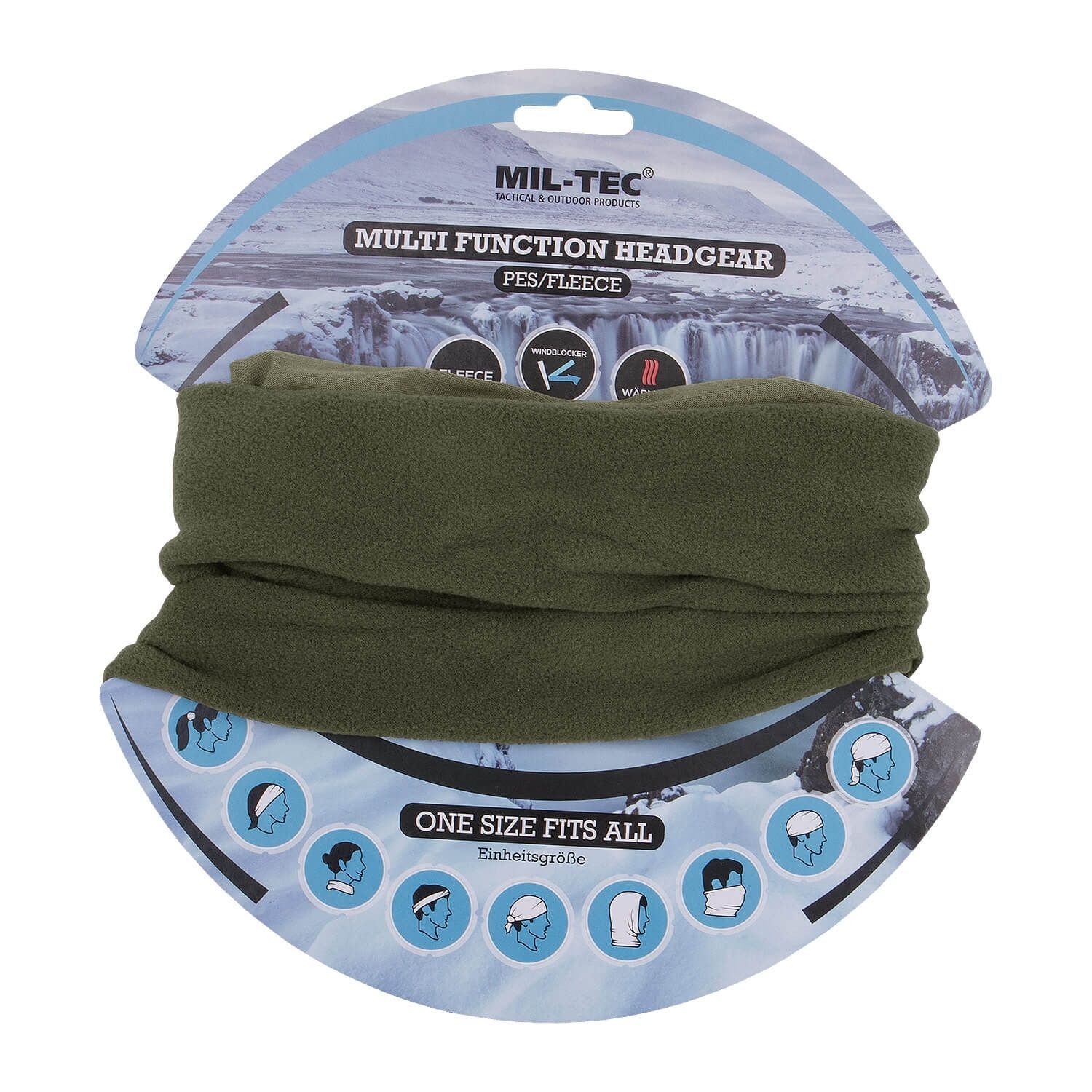 Multifunktionstuch mit Fleece