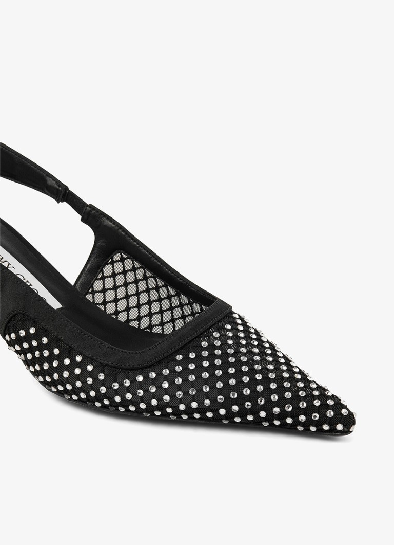 Jimmy Choo Amel 50 -korkokengät strassikivillä