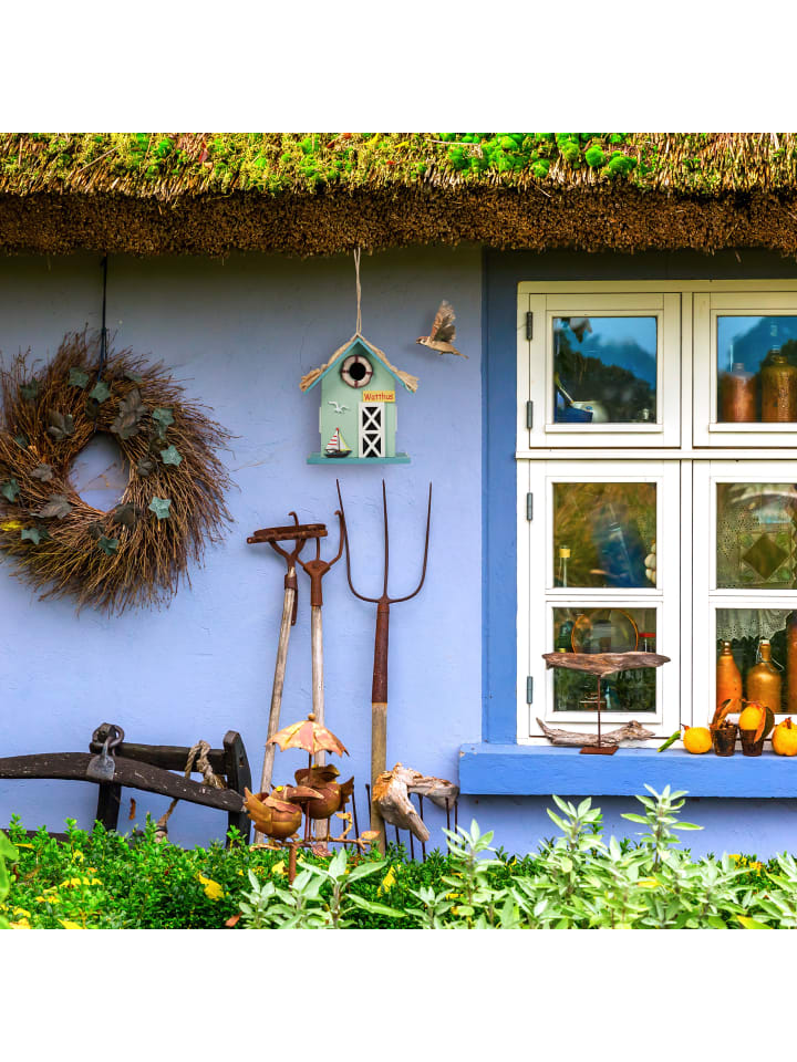 relaxdays Deko Vogelhaus in Bunt - (B)19 x (H)24,5 x (T)13,5 cm günstig kaufen onesize