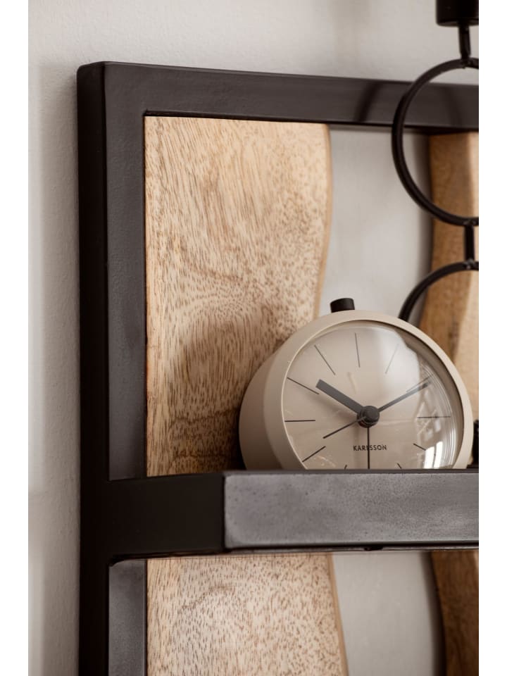 KADIMA DESIGN Wandregal 30x80x10 cm Massivholz / Metall Hängeregal günstig kaufen onesize