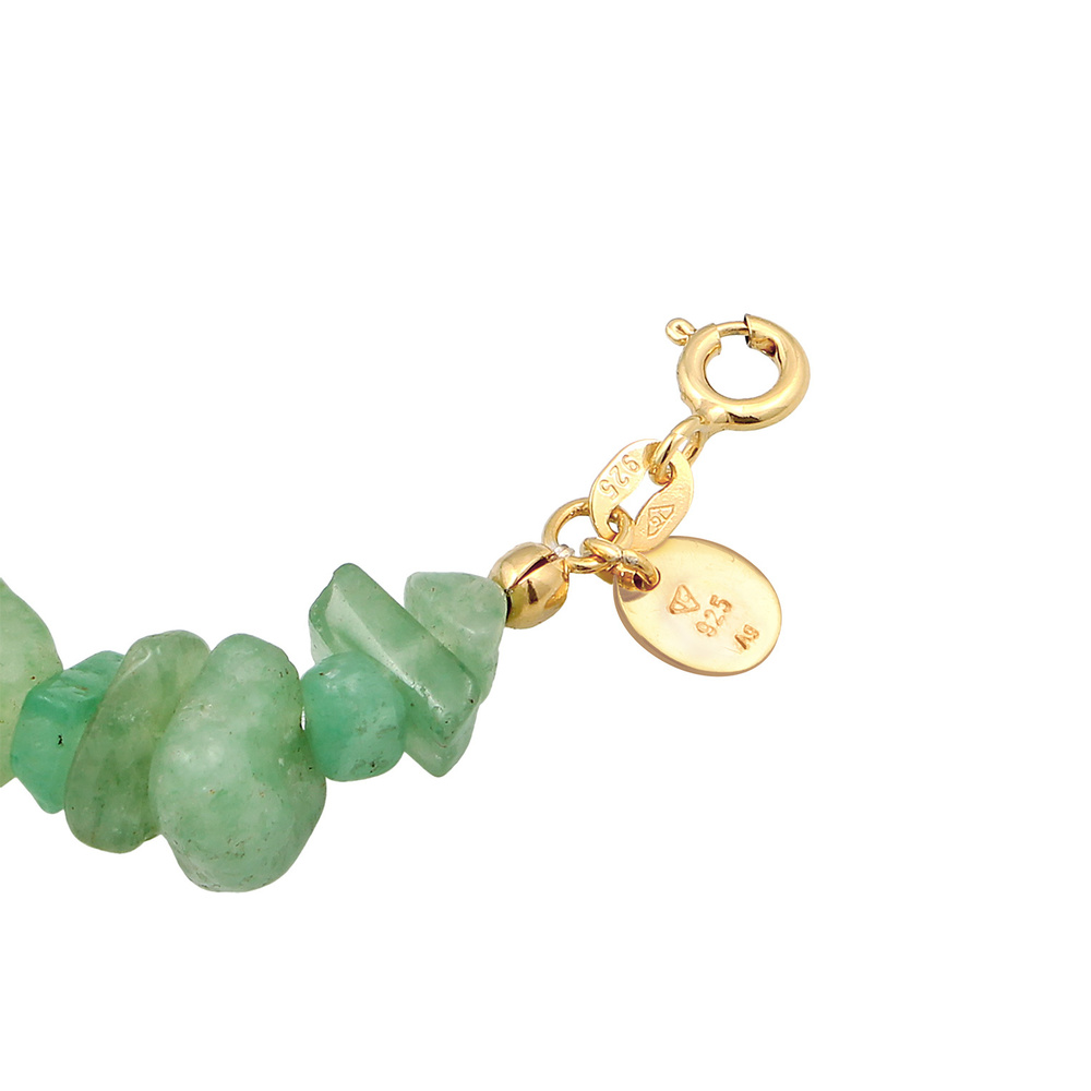 Elli PREMIUM Elli PREMIUM Bracelet Femmes pierres nature élégante avec aventurine en argent st Bracelet