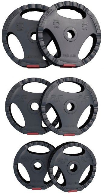 GORILLA SPORTS Hantel-Set 25 kg Curlstange Hantelscheiben Kunststoff Sternverschlüsse