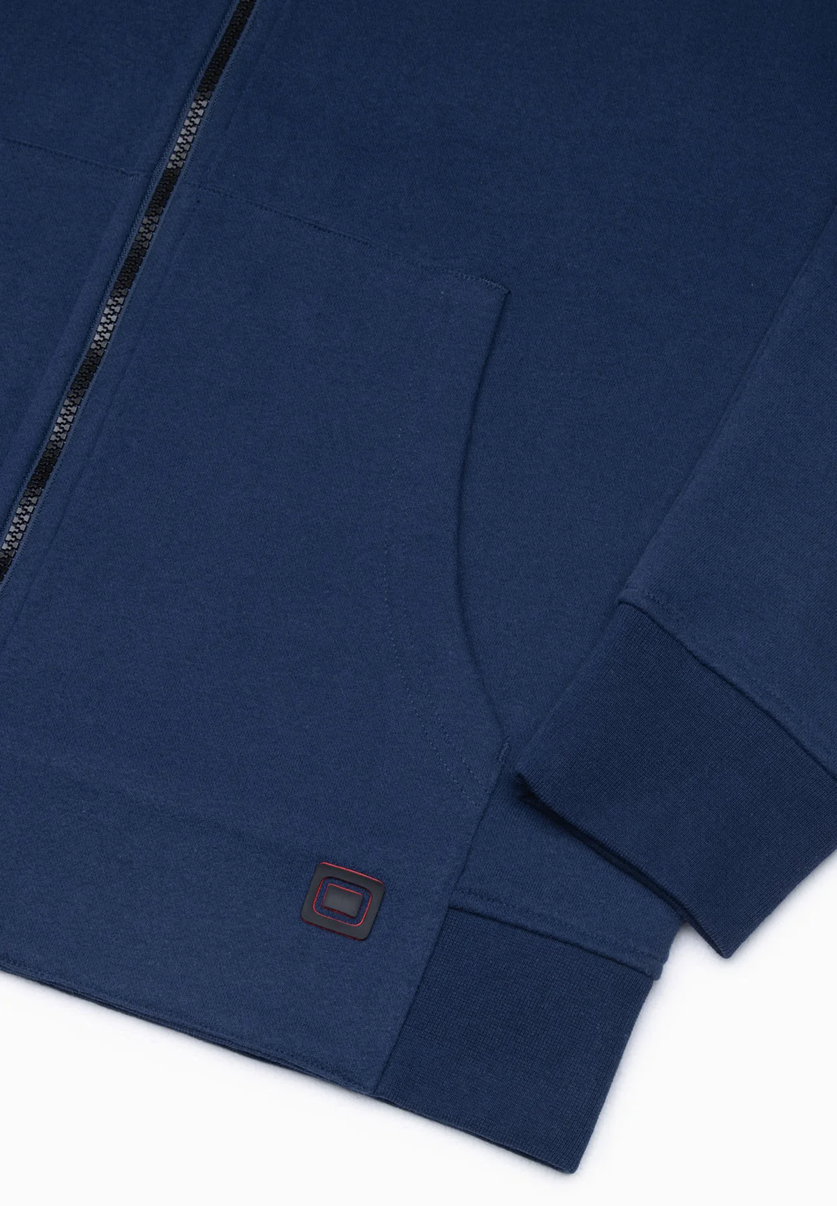 Sudadera con cremallera y estampados ombré
