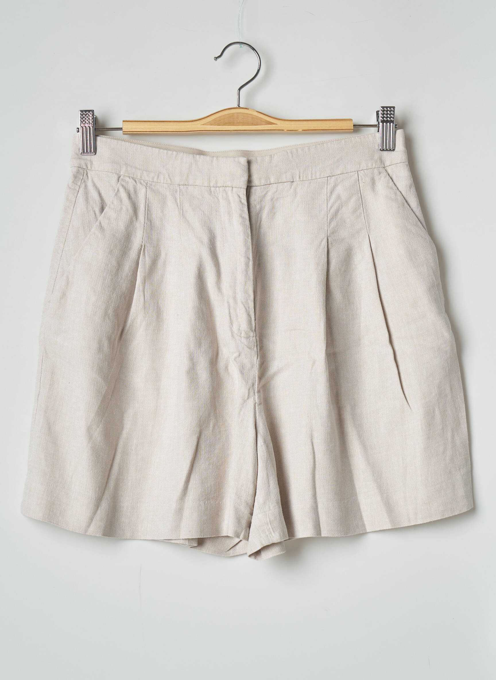 H M Shorts 1 Femme couleur beige