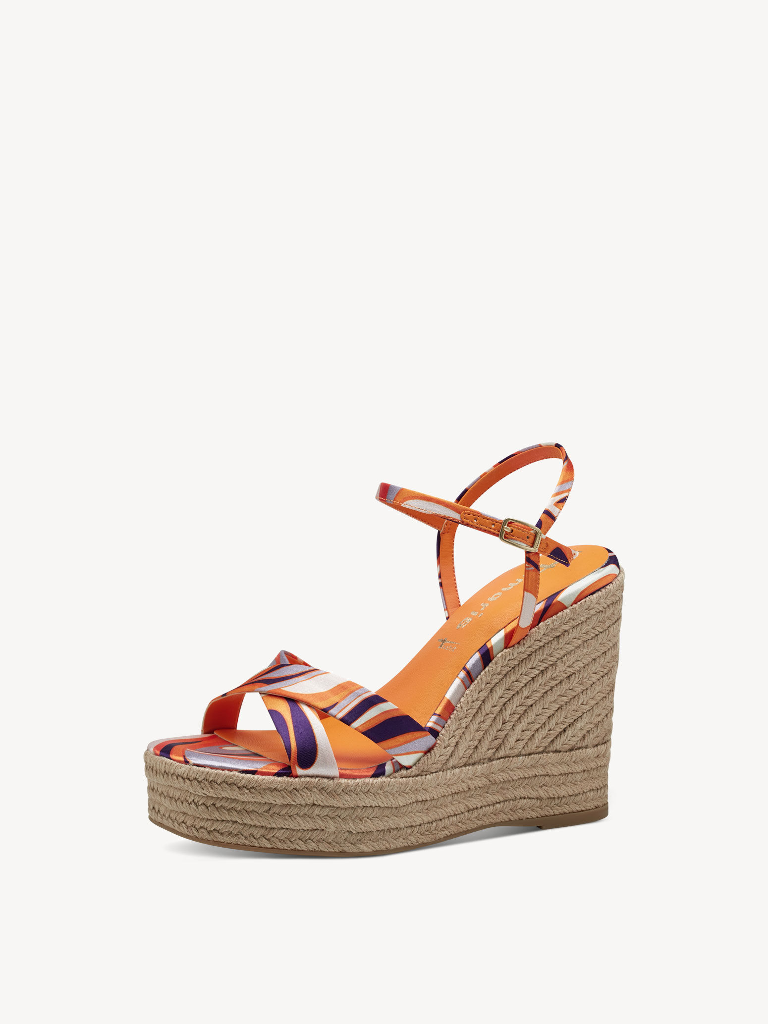 Sandale à talon - orange
