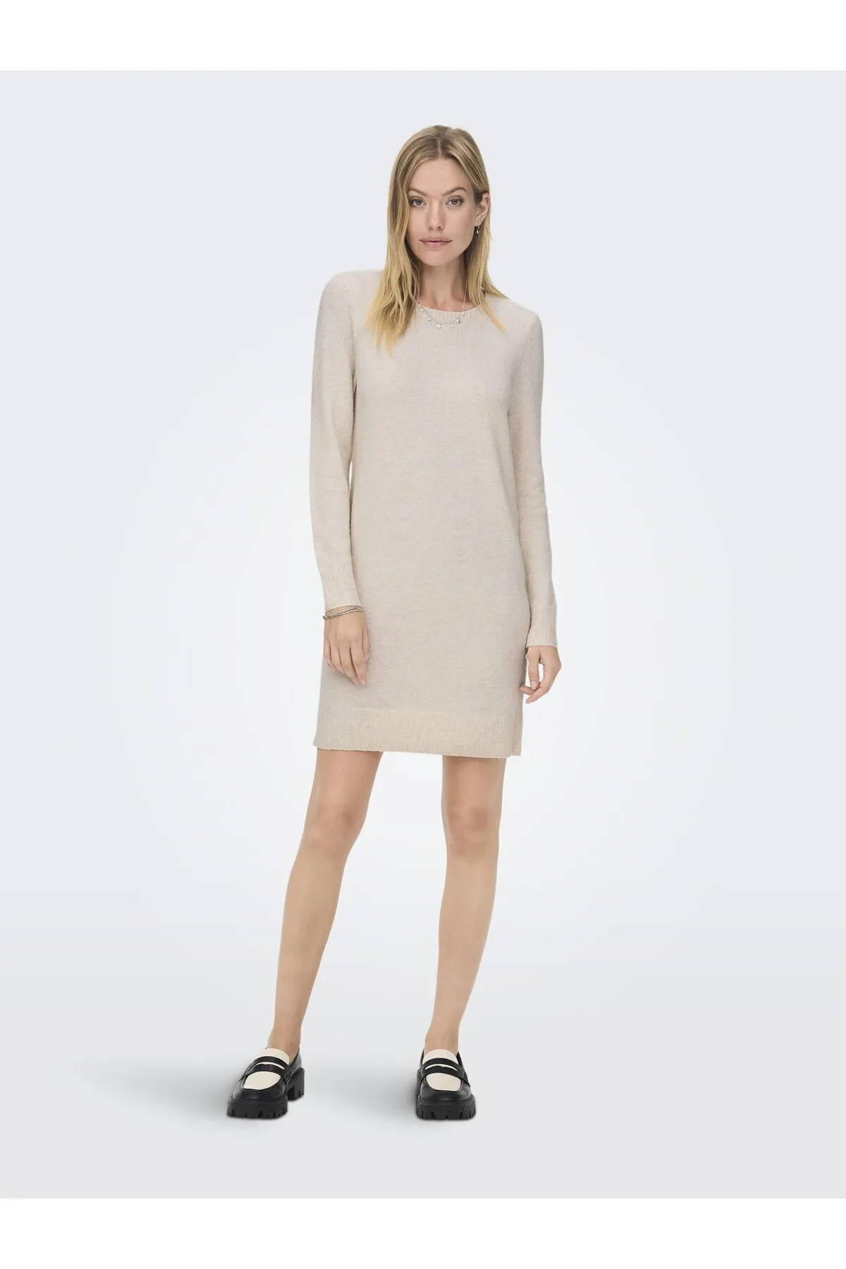 Only  Strickkleid ONLRICA L/S O-NECK DRESS KNT NOOS