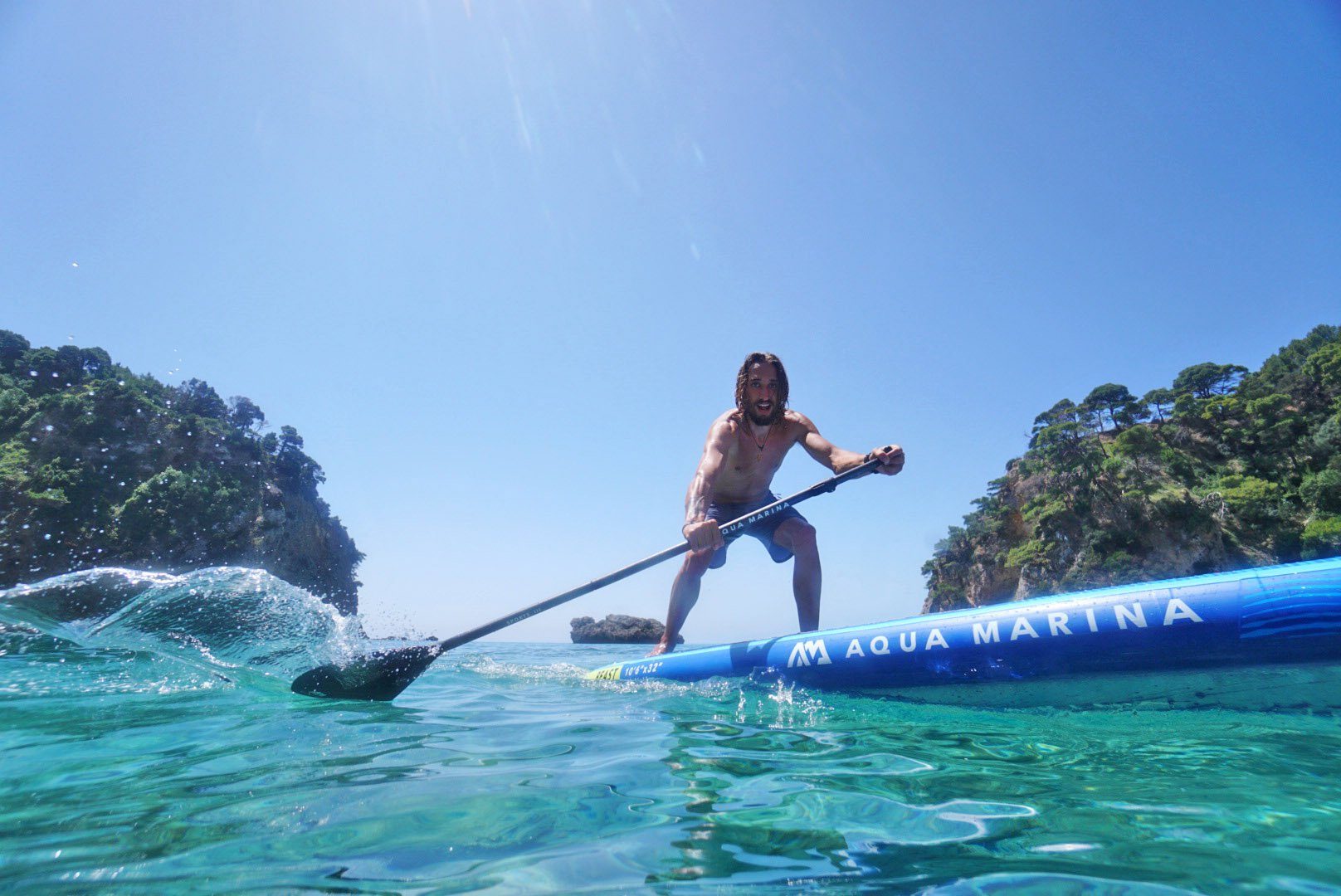 Aqua Marina Inflatable SUP-Board Beast Stand-Up, (Set, 6 tlg., mit Paddel, Pumpe und Transportrucksack)
