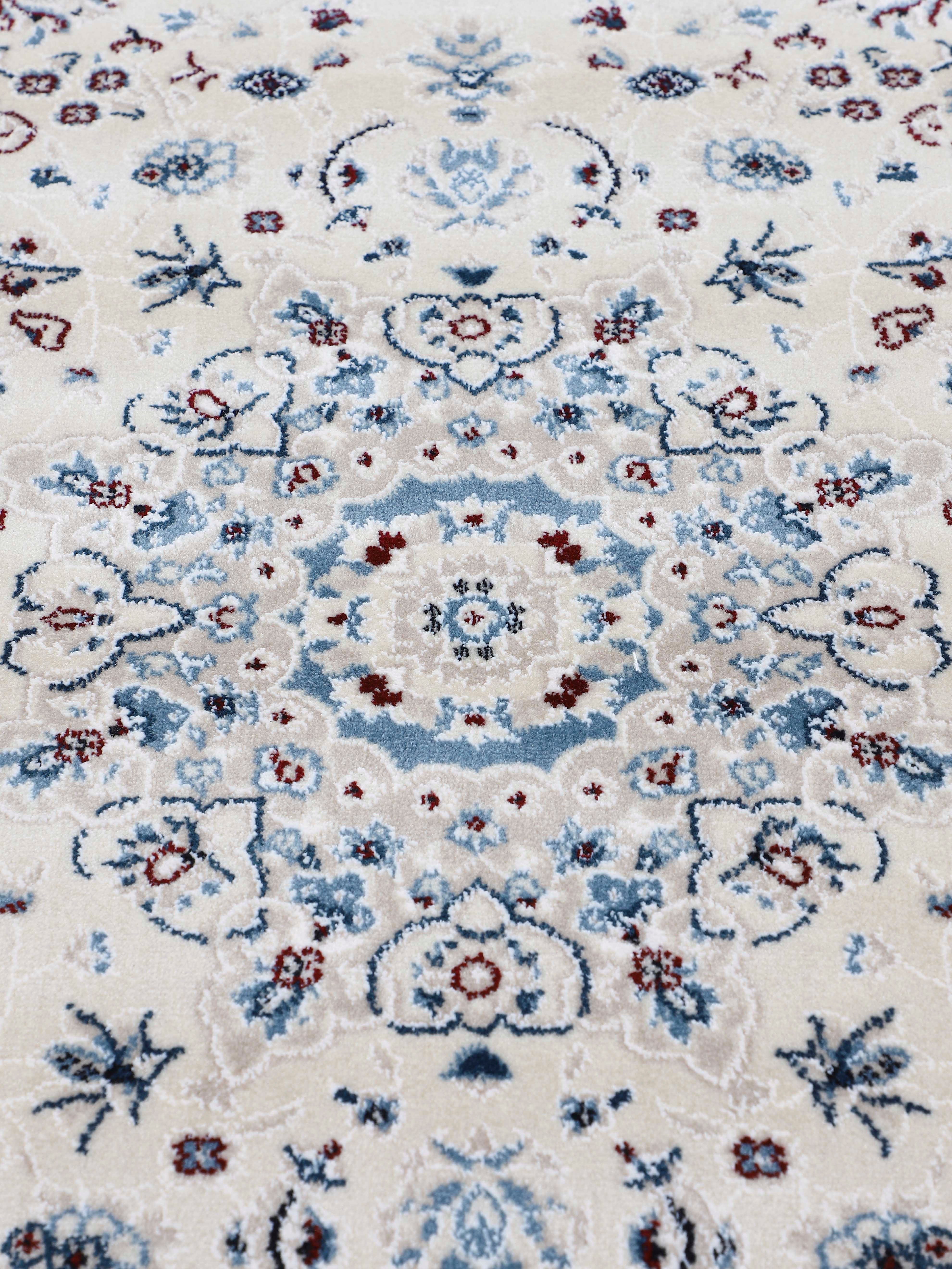 Teppich Nain Diane, carpetfine, rund, Höhe: 8 mm, Kurzflorteppich, Orient Look
