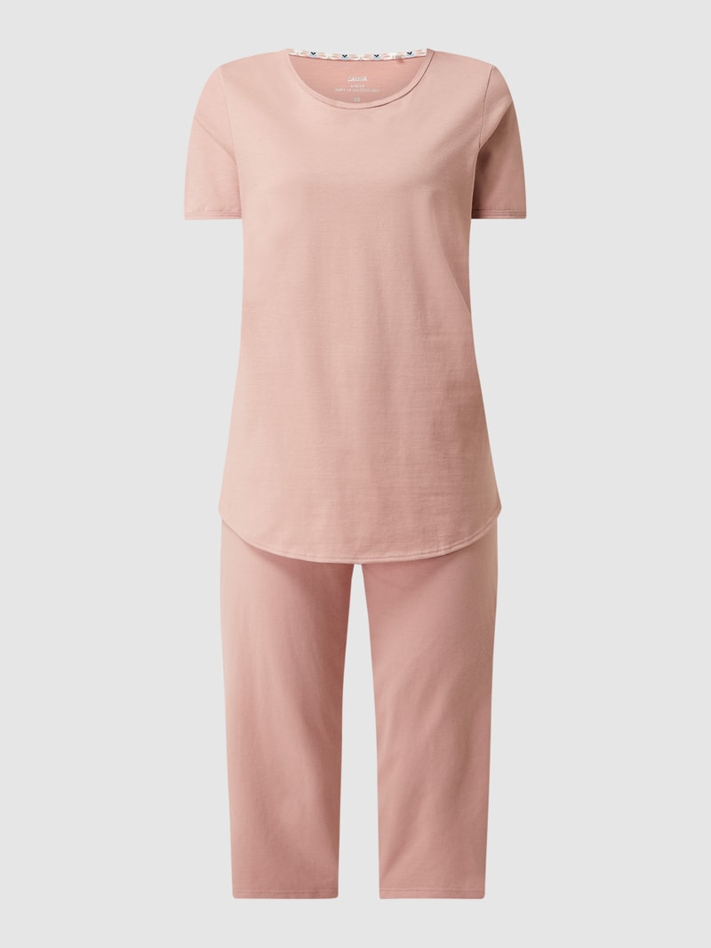 Pyjama aus Baumwolle in altrosa