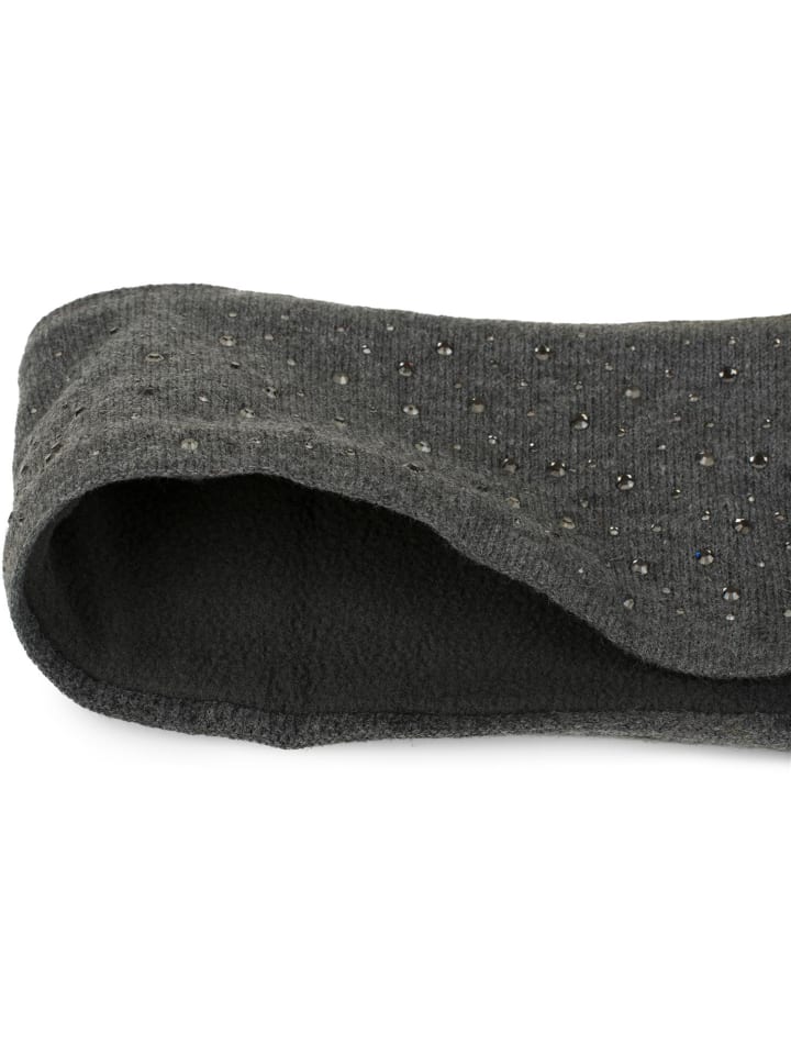 styleBREAKER Feinstrick Stirnband in Dunkelgrau günstig kaufen onesize