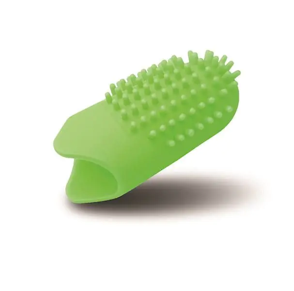 Iko Kids Naturlig Fingertandbørste Grøn Æble