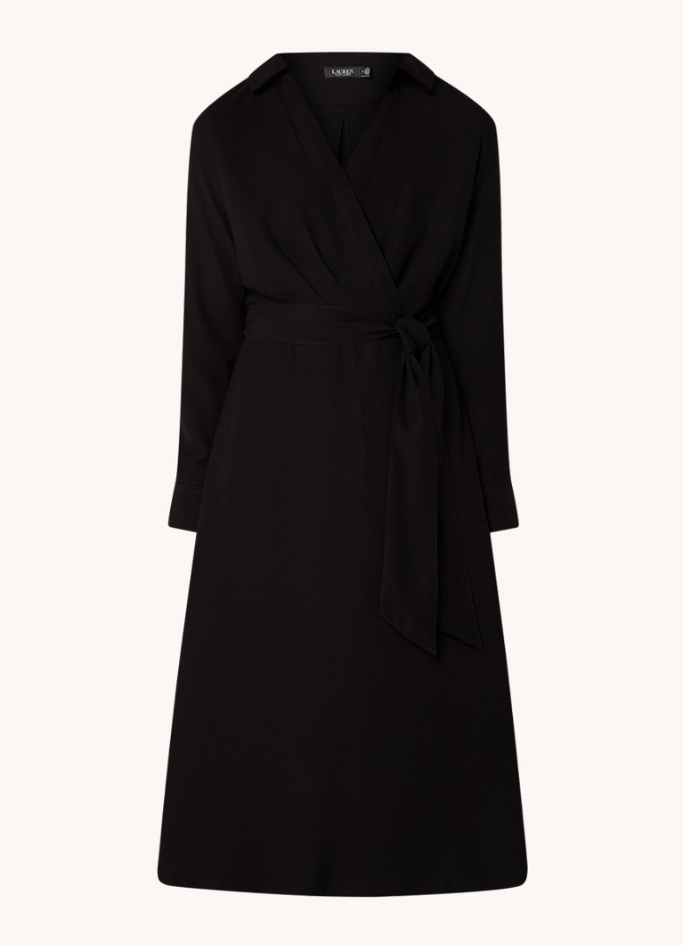 Vestido túnica midi de Ralph Lauren con cinturón anudado