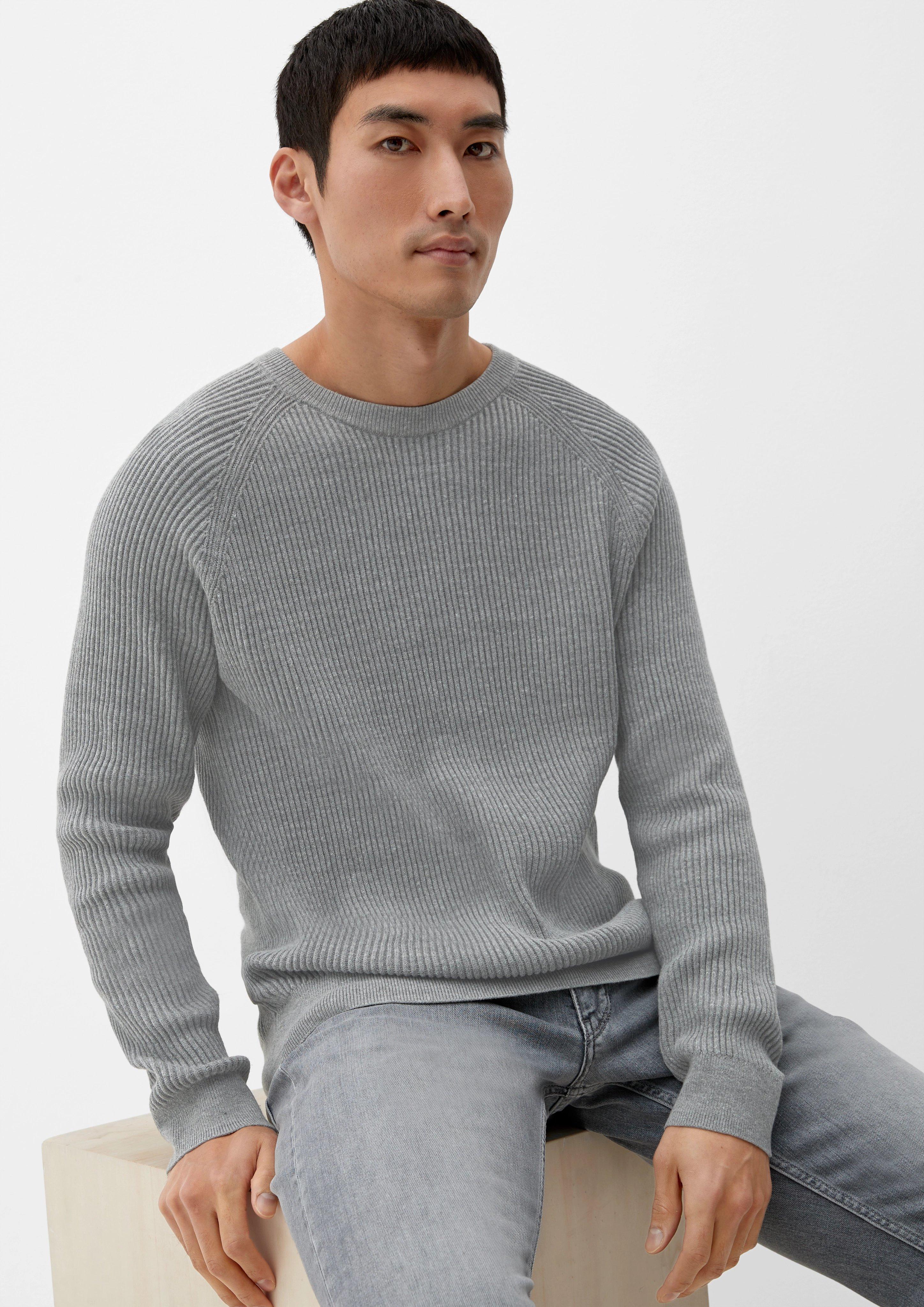 Strickpulli mit Rippstruktur  2124528-9730