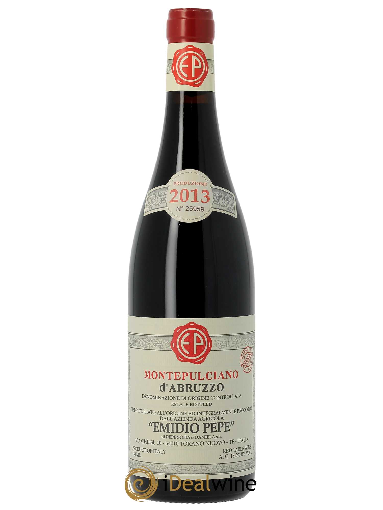 Montepulciano d'Abruzzo DOC Emidio Pepe  2013 - Lot de 1 Bouteille