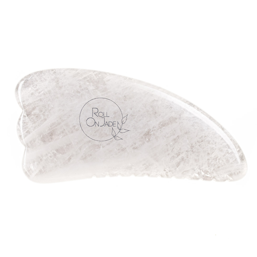 roll on jade Gua sha body slim quartz cristal Gua sha