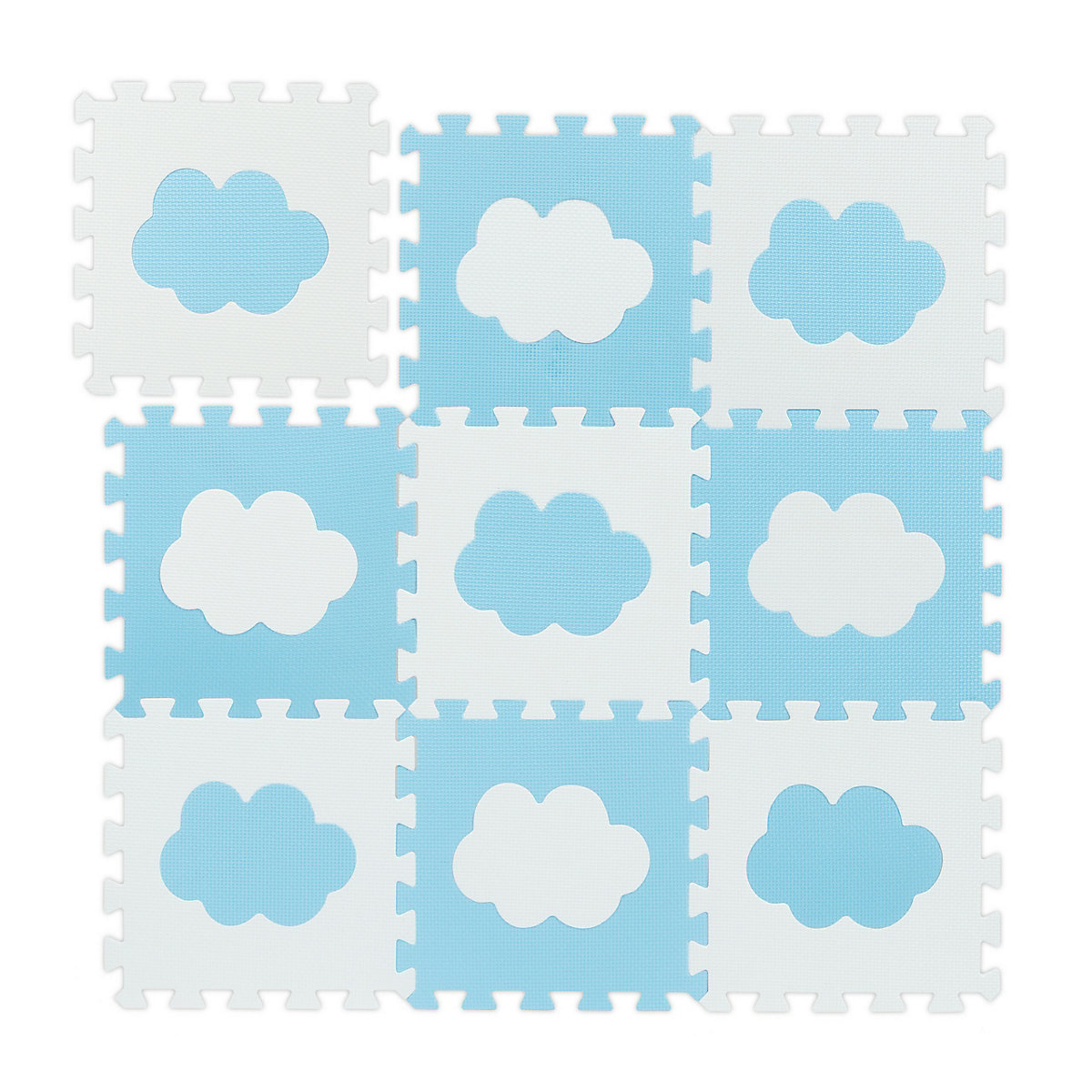 18-tlg. Puzzlematte Wolke