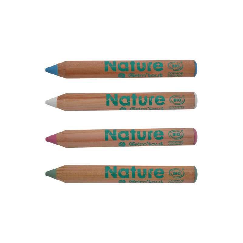 4 crayons de maquillage certifié BIO - SPLASH ! Grim’tout