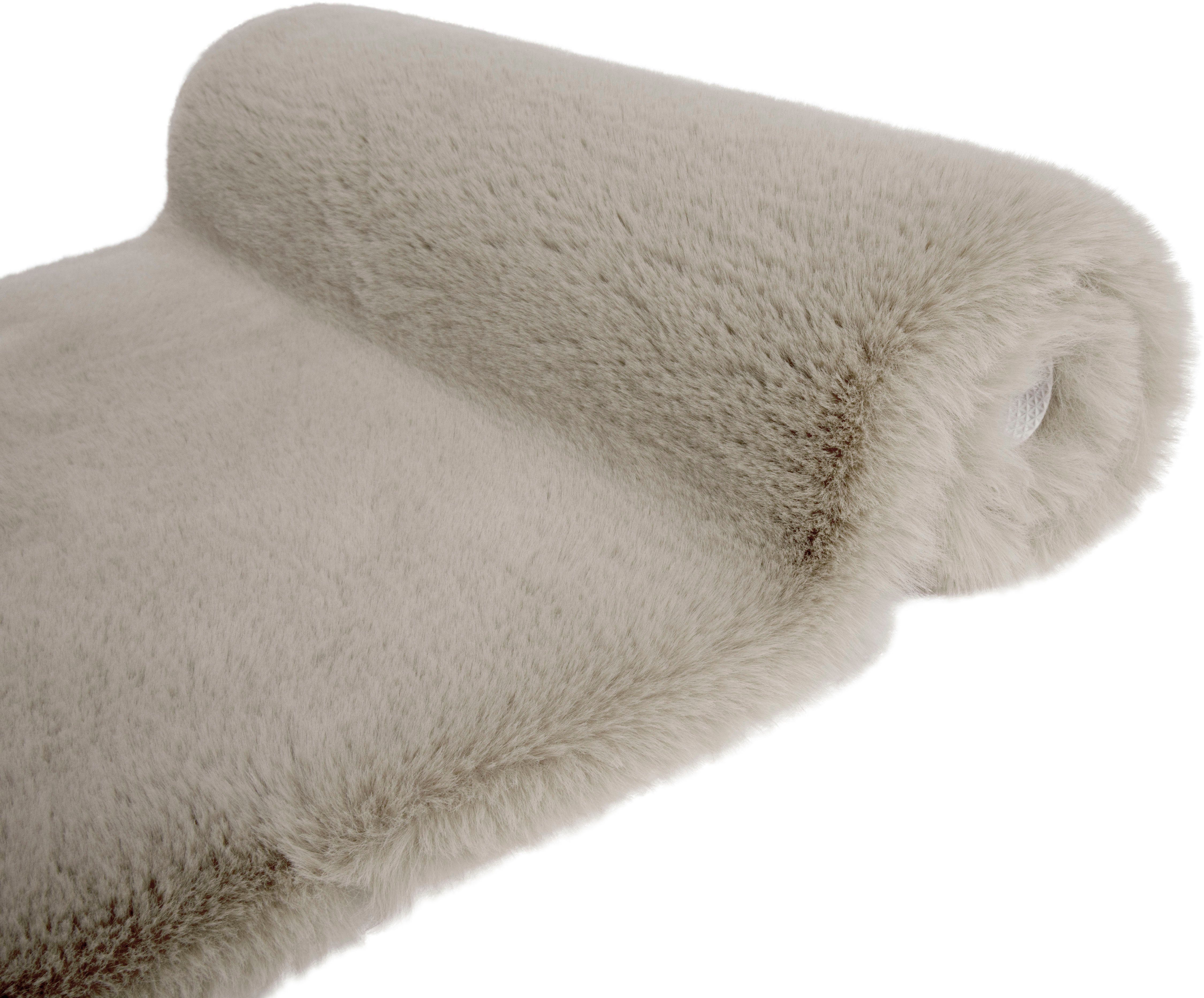 Badematte Rabbit Badematten my home, Höhe 30 mm, rutschhemmend beschichtet, fußbodenheizungsgeeignet, schnell trocknend, strapazierfähig, Polyester, rechteckig, Kaninchenfell-Haptik, Badteppich, rechteckig, rund & als 3-tlg. Set