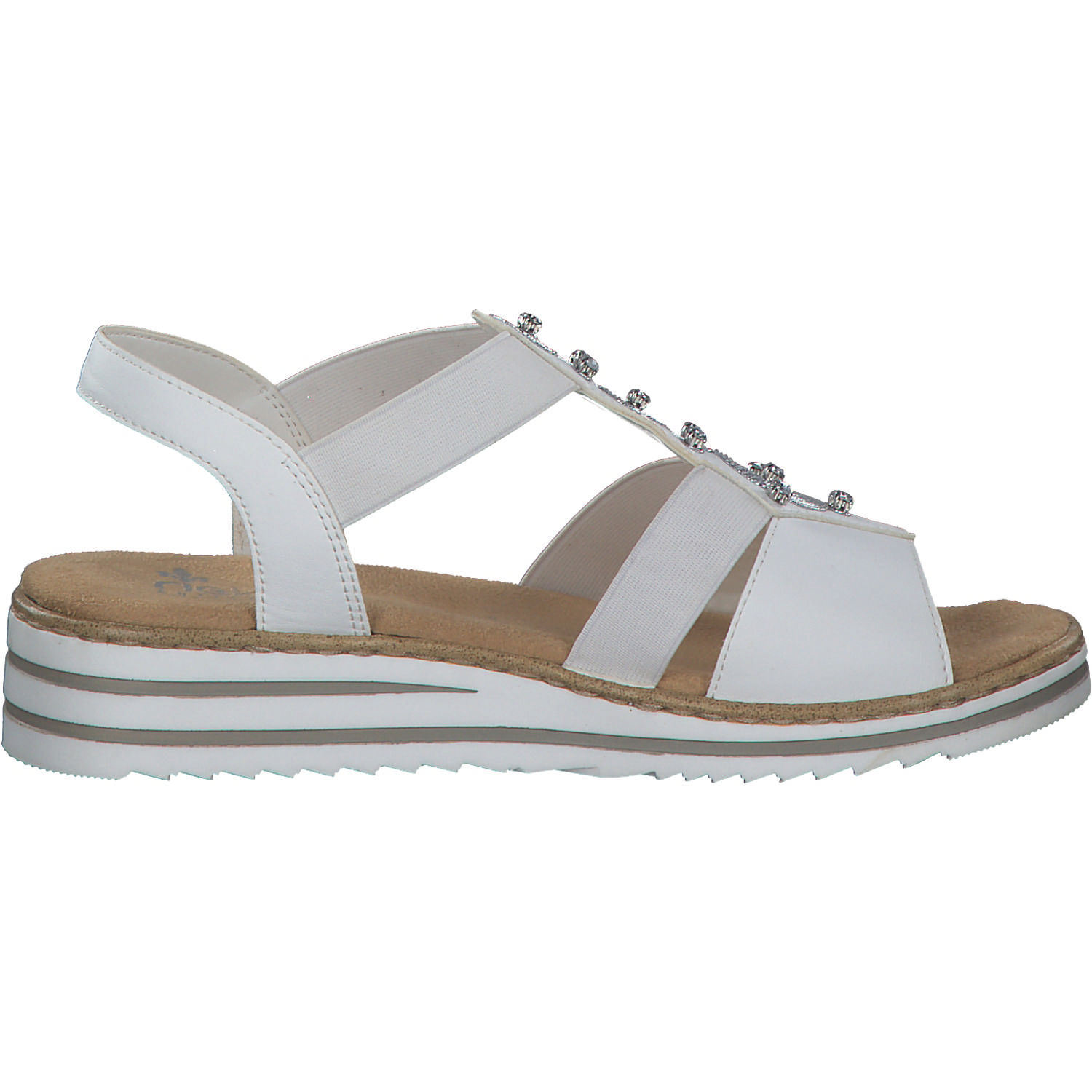 Rieker V0687, Keilsandaletten, Damen, WEISS