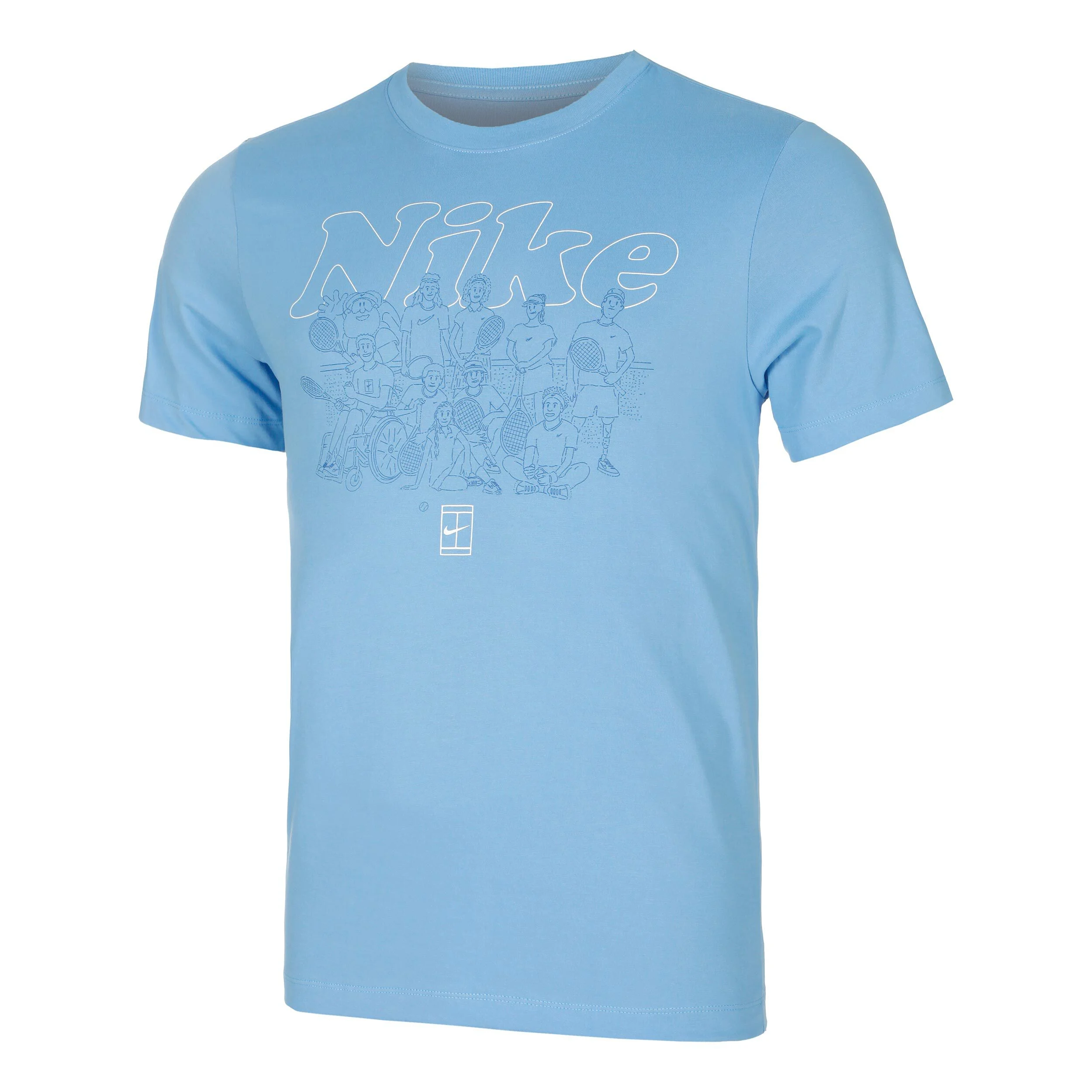 Dri-Fit Court Club OC T-Shirt Herren - Blau