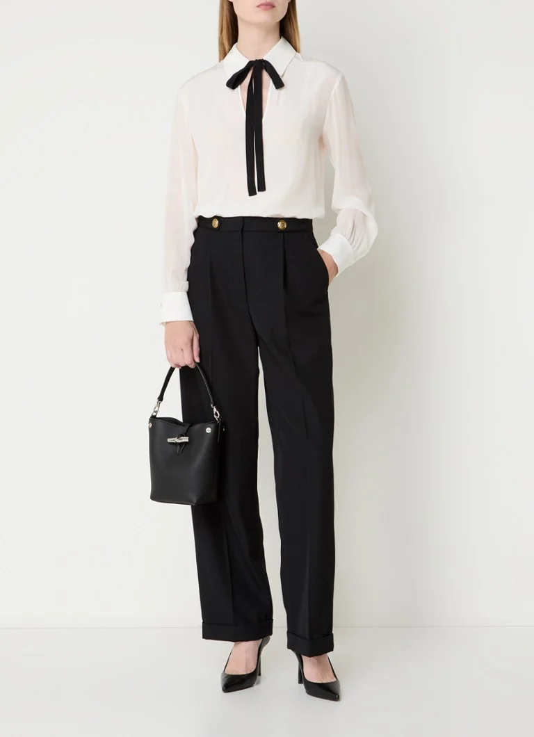Longchamp Le Roseau shoulder bag with detachable shoulder strap