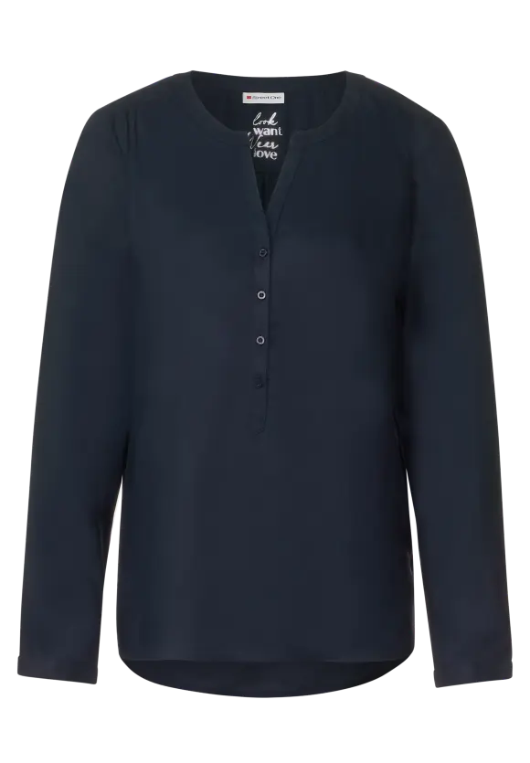 Street One Bluse in Unifarbe