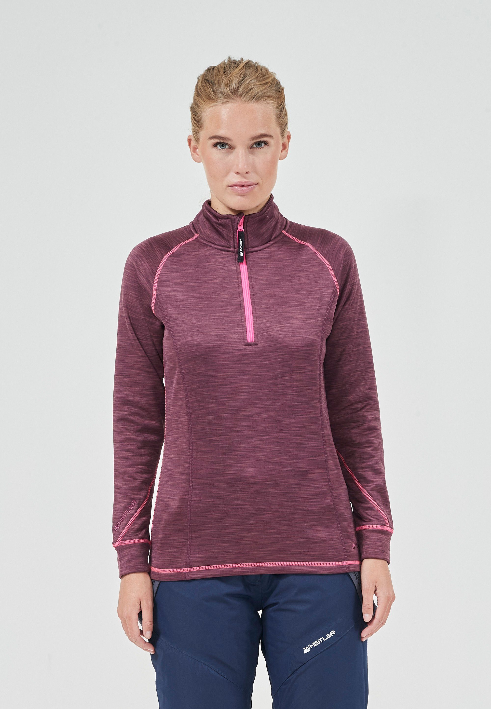 WHISTLER Strickpullover BARTLETT MELANGE mit schnell trocknender Technologie