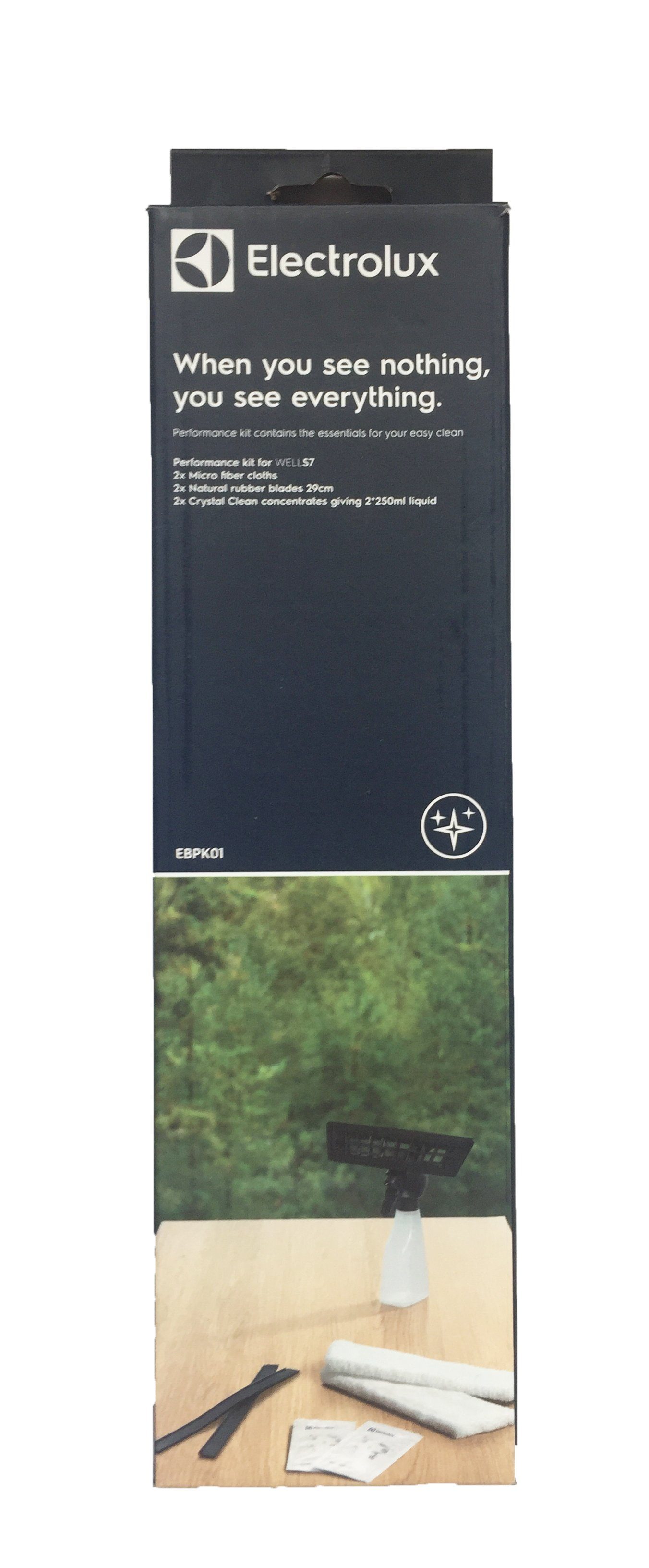 Electrolux Fenstersauger-Abziehlippen Zubehör-Set- Fensterreiniger 2 Abziehlippen 2 Mikrofasertücher, (6-St)