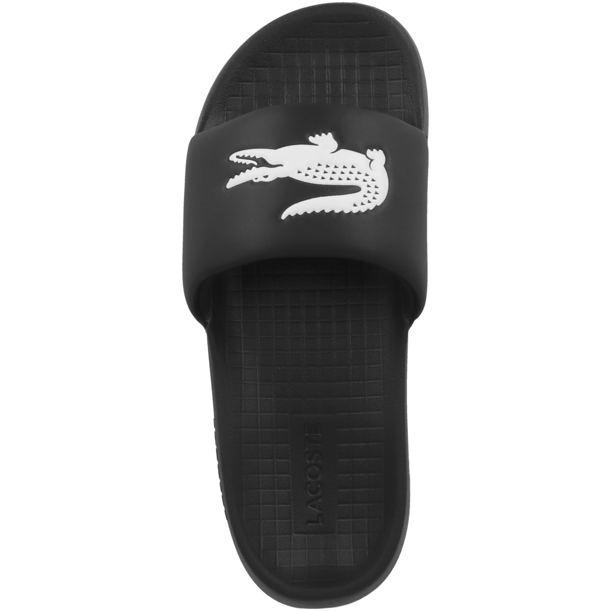 Lacoste Serve Slide 1.0 123 1 CMA Badelatschen schwarz