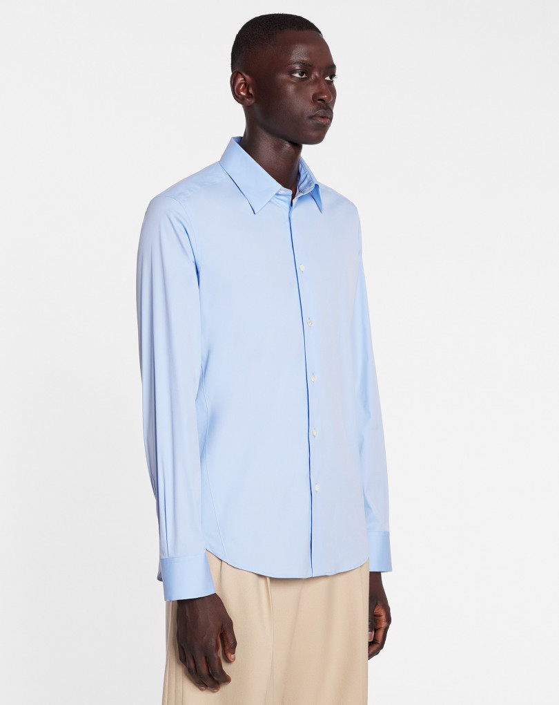 CHEMISE COUPE SLIM AVEC BOUTONS APPARENTS