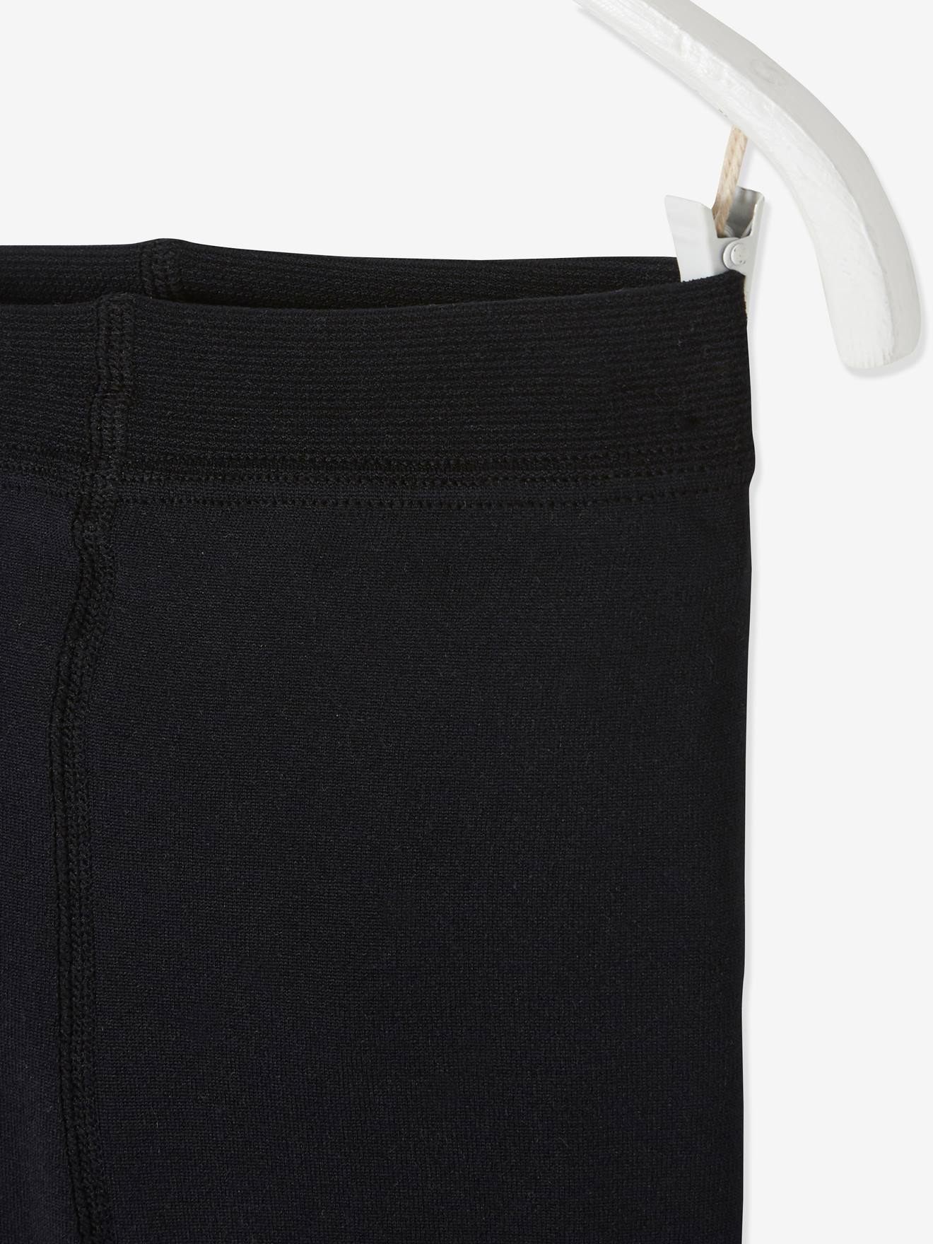 Leggings maille polaire fille bleu