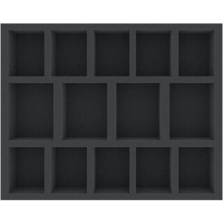 Feldherr 50 mm Full-Size Schaumstoffeinlage mit 14 Fächern