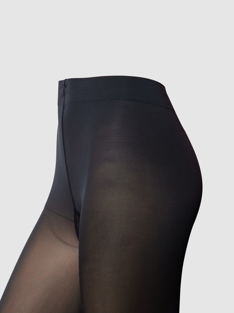 Strumpfhose mit transparentem Design Modell 'SEIDENGLATT' in anthrazit