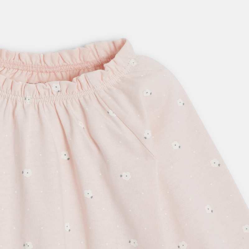 Blouse col élastique (lot de 3) verte bébé fille