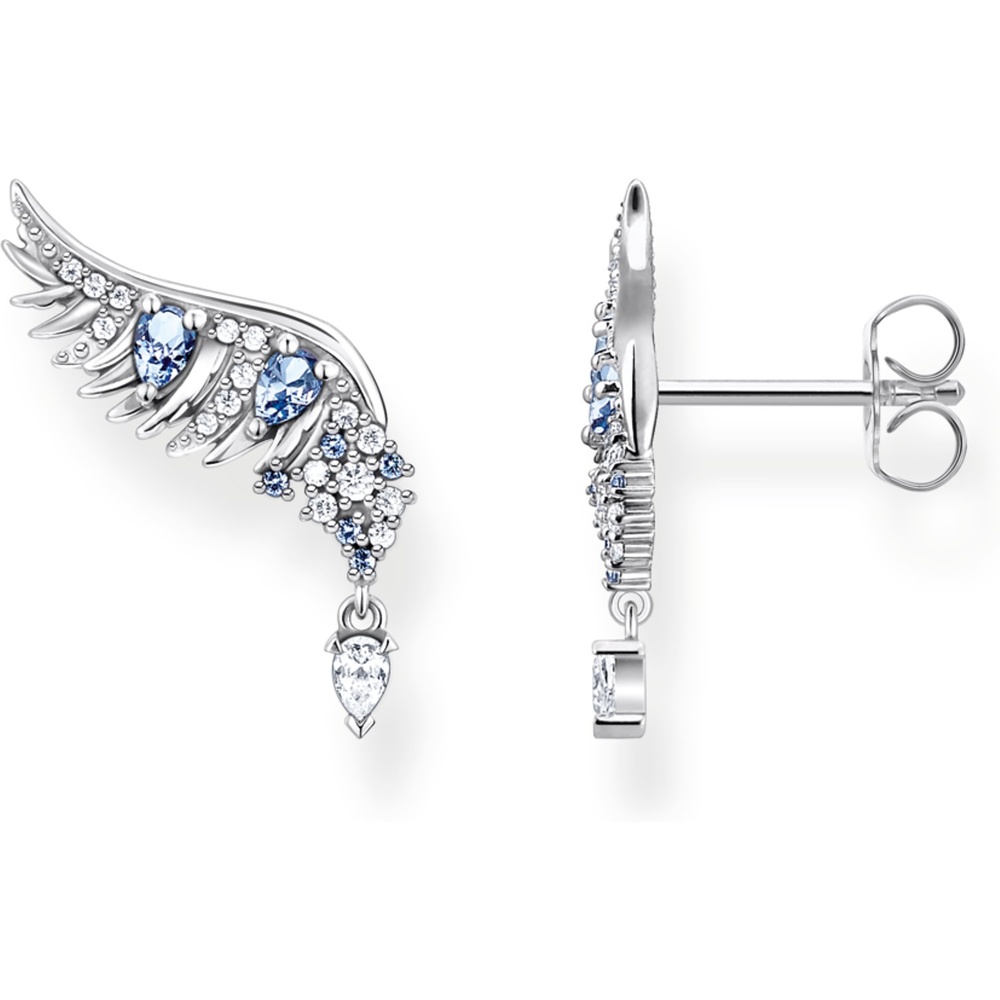 Thomas Sabo Boucles d'oreilles à fermoir à poussette 925 Argent Boucles d'oreilles