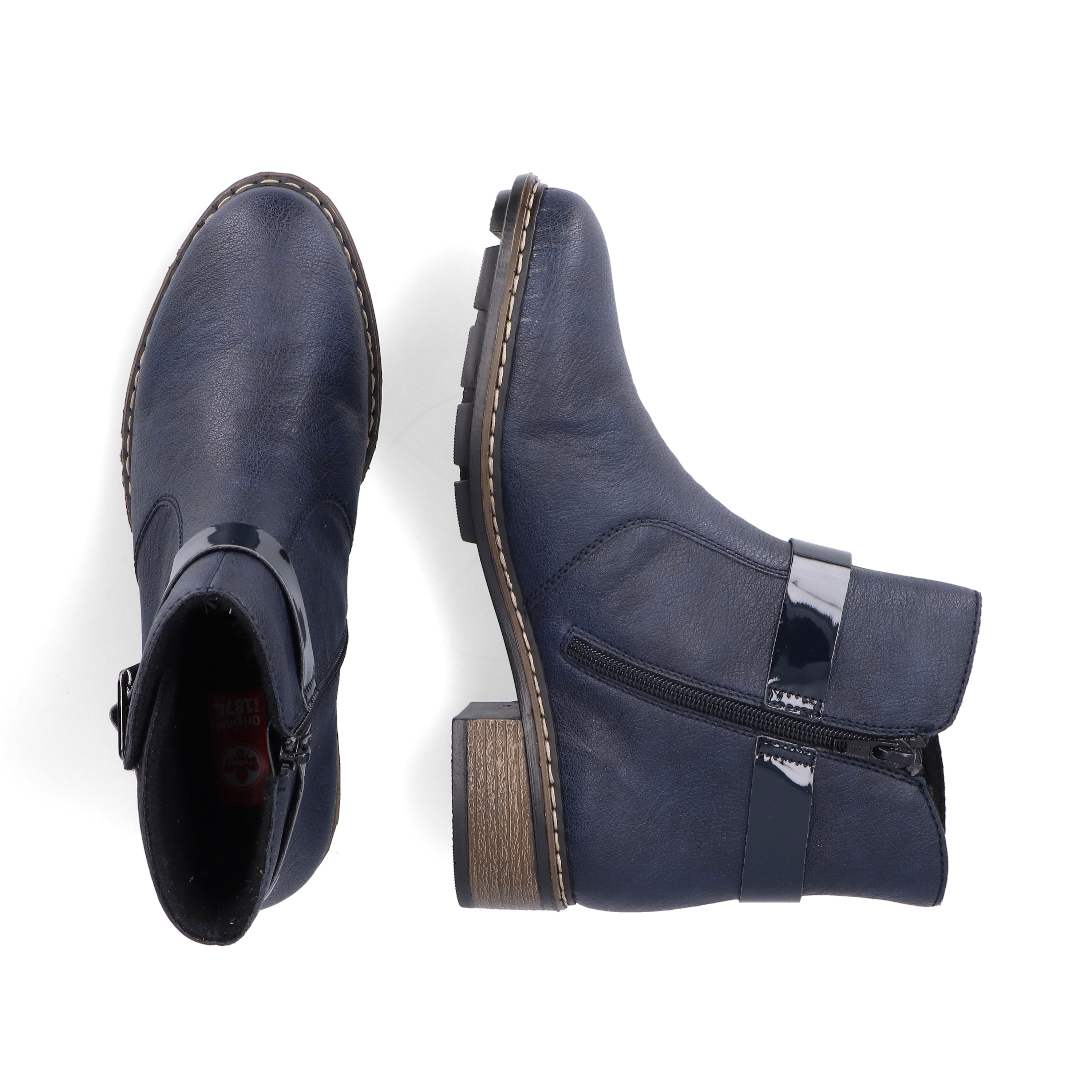 Rieker Damen Kurzstiefel azurblau