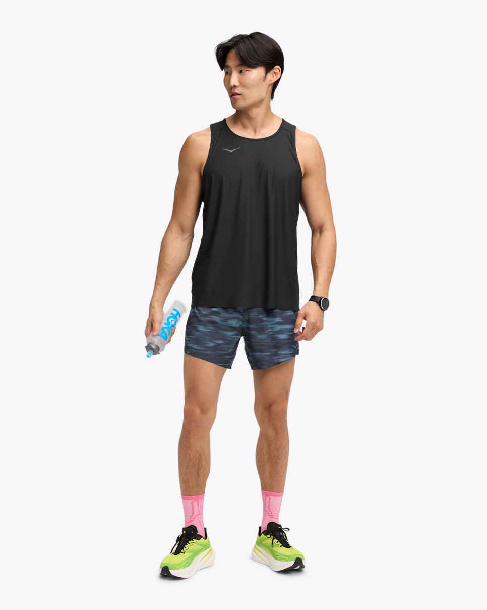 Glide 5–tommers shorts med underbukse Blue Blurr