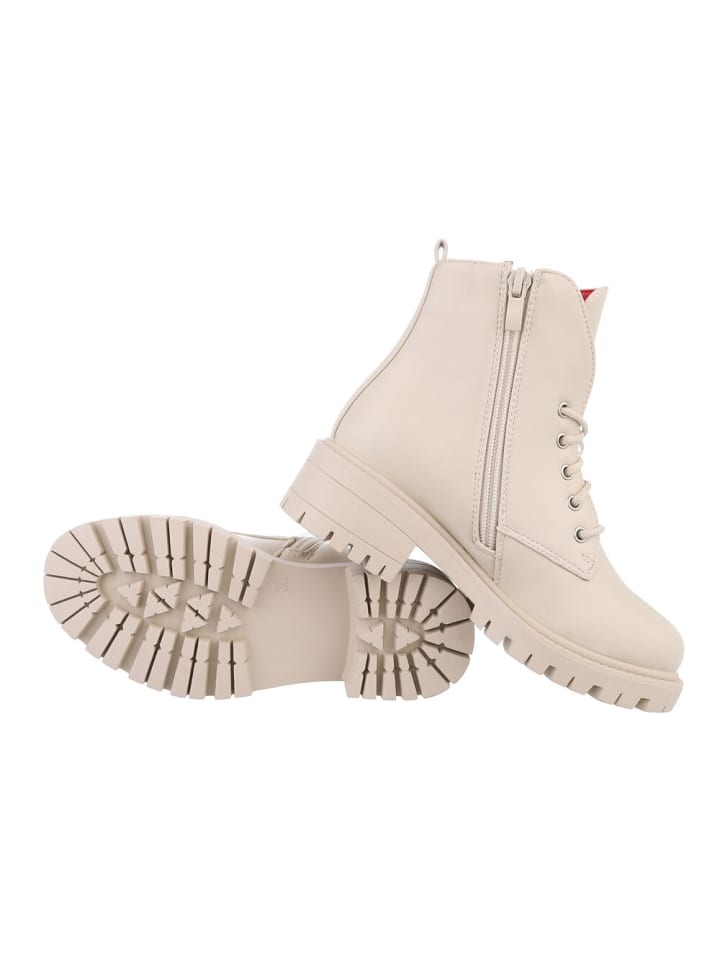 Ital-Design Stiefelette in Beige günstig kaufen