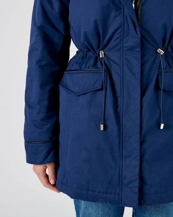 Parka 3 en 1 chaude doublée Thermolactyl + gilet imitation fourrure