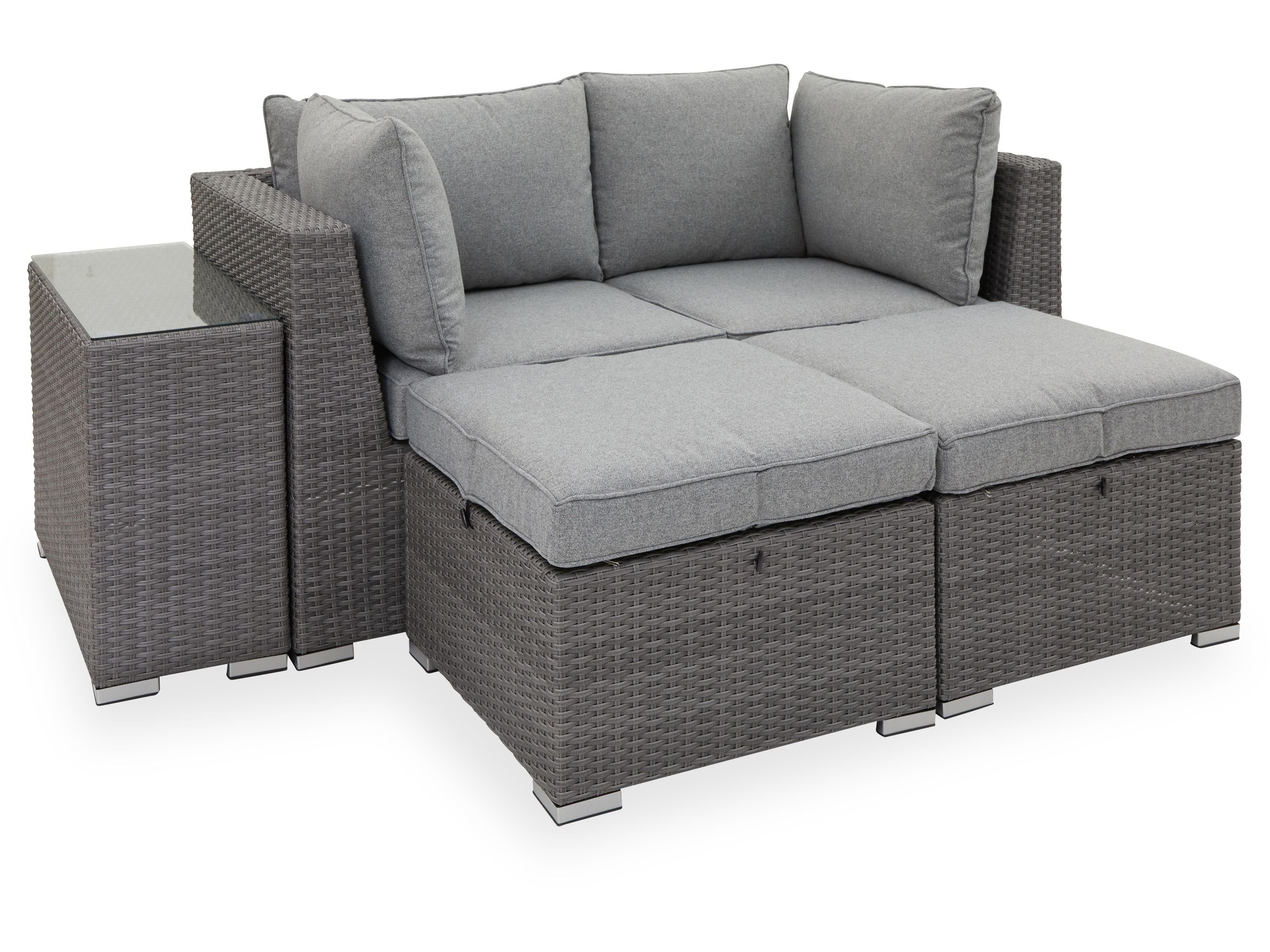 Outdoor Gartenlounge-Hocker Lounge-Hocker, Lounge-Hocker Outdoor (BHT 66x44x66 cm) BHT 66x44x66 cm