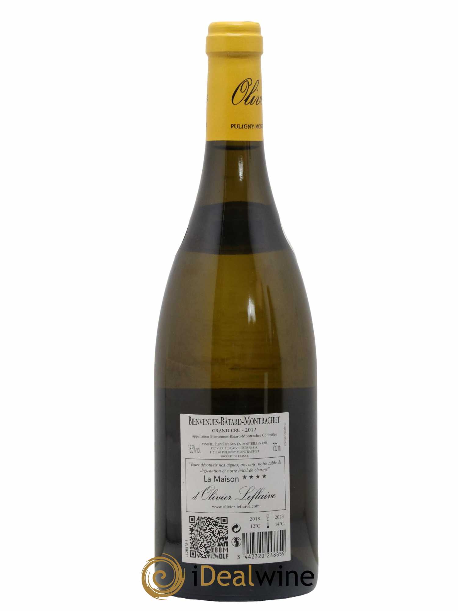 Bienvenues-Bâtard-Montrachet Grand Cru Olivier Leflaive  2012 - Lot de 1 Bouteille