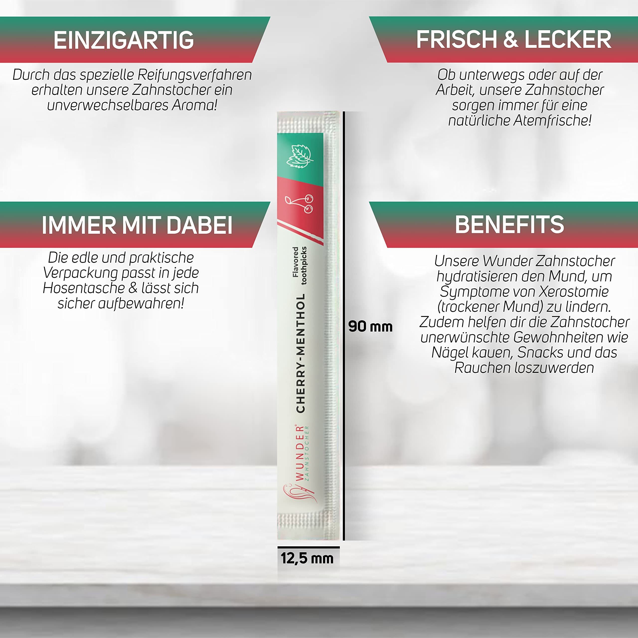 Wunder Zahnstocher Mundpflegecenter Wunder Zahnstocher mit Geschmack - Probier Single Pack 80x