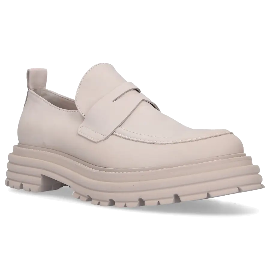305 SOBE - Loafer LOTTE Nubukleder - grau